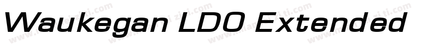 Waukegan LDO Extended 字体字体转换